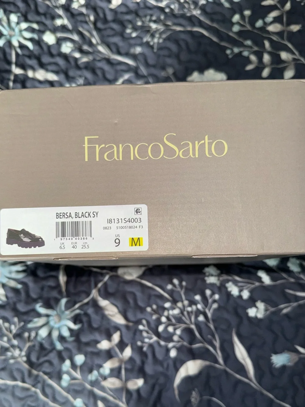 Franco Sarto Black Patent Fringe Tassel Loafers